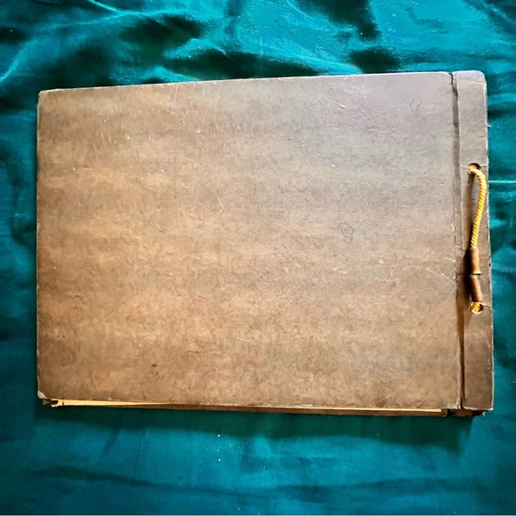 Antique Scrapbook  1928’ 10X14” 16 Pages Front & Back Pages Are In Nice Cond. - Picture 13 of 16